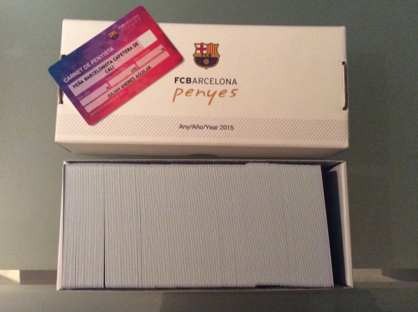 Recibimos los carnets de socios oficiales directamente del FC Barcelona