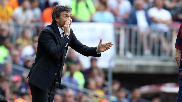 Luis Enrique: “Es un día para felicitar a los jugadores, porque se han vaciado”