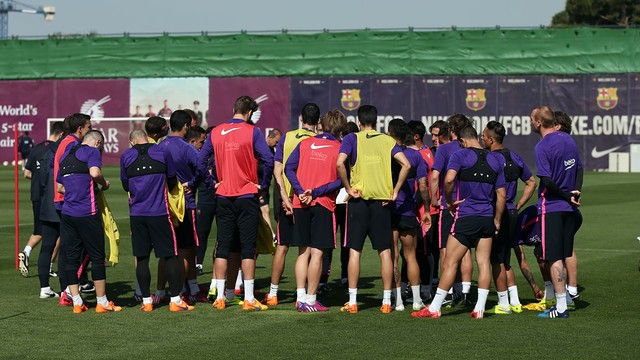 No te pierdas los minutos iniciales de la sesión de este martes, previa al derbi contra el Espanyol de este sábado
