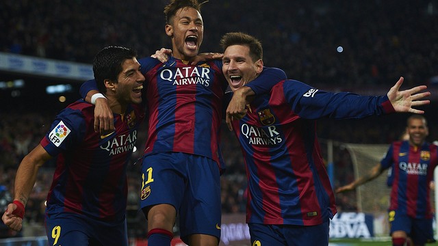 102 goles del demoledor tridente azulgrana: Leo Messi, Neymar Jr y Luis Suárez