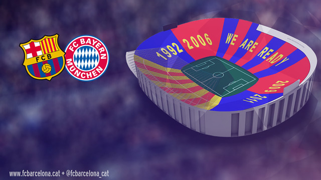 Así será el mosaico del FC Barcelona – FC Bayern
