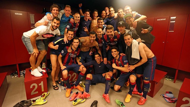 La alegría del equipo en las redes sociales