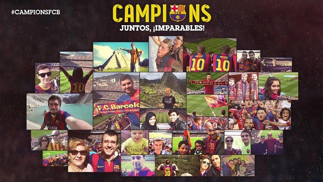 #campionsFCB: Así han celebrado los aficionados la Liga
