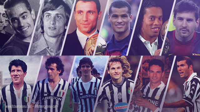Juventus y Barça, los dos con más Balones de Oro