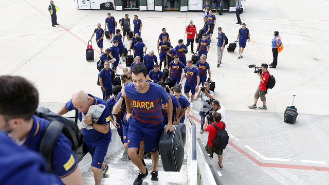 El FC Barcelona, camino de Los Ángeles