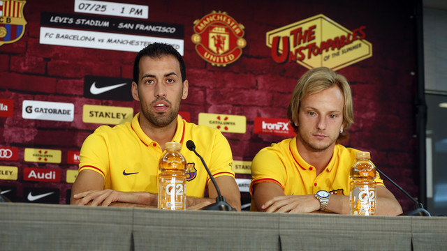 Sergio y Rakitic: “Jugar en Estados Unidos es especial”