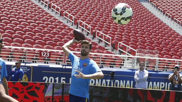 Ter Stegen y Piqué, primera rueda de prensa en Washington DC