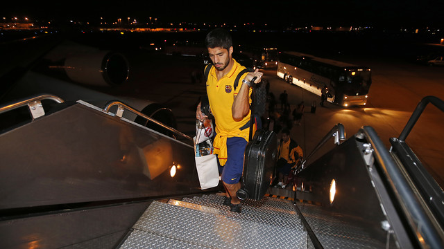 El equipo ha aterrizado en Barcelona superadas las 14:30 horas de la gira