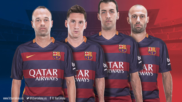 Los cuatro capitanes del Barça 2015/16