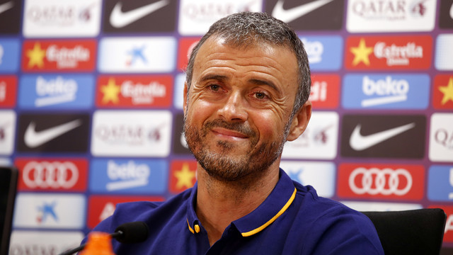 Luis Enrique, en rueda de prensa: «El Gamper siempre es especial»