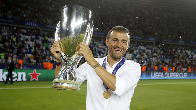 Luis Enrique, el cuarto en ganar la Supercopa de Europa como jugador y entrenador
