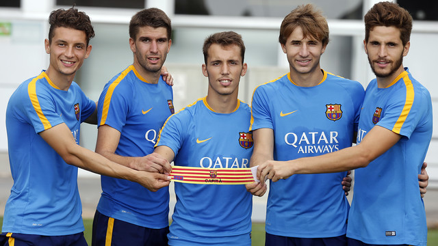 Grimaldo, Samper, Juste, Costa y Babunski, nuevos capitanes del Barça B 2015/16