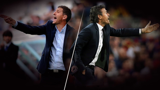 Luis Enrique y Javi Gracia, 10 enfrentamientos como jugadores