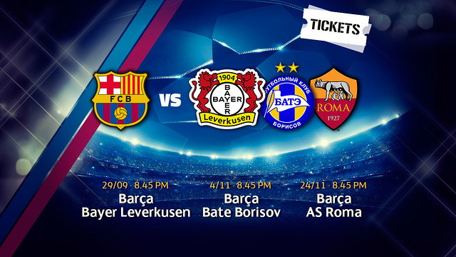 A la venta las entradas para la fase de grupos de la Liga de Campeones del Camp Nou