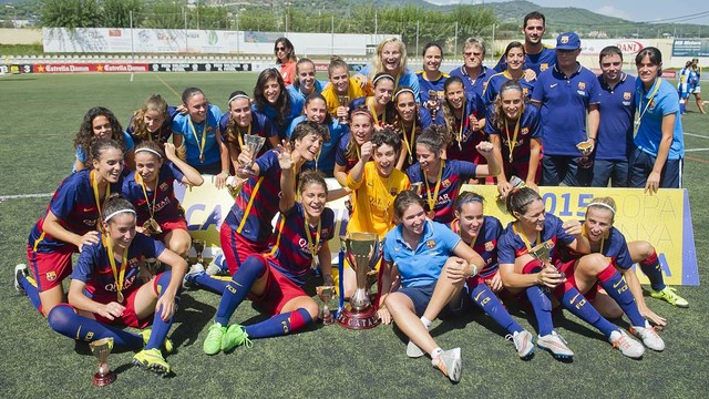 Femenino A – Espanyol: Campeonas de la Copa Catalunya (2-0)