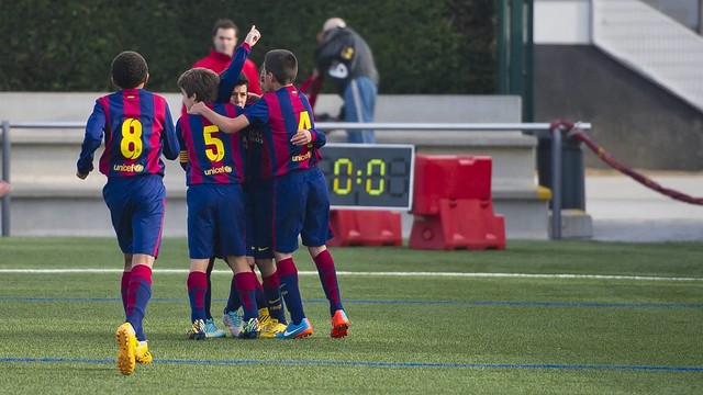 El espectacular gol del Alevín B contra el Sant Cugat