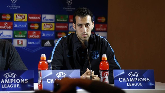 Sergio Busquets: «Ganar los dos partidos contra el BATE sería casi definitivo para clasificarnos»