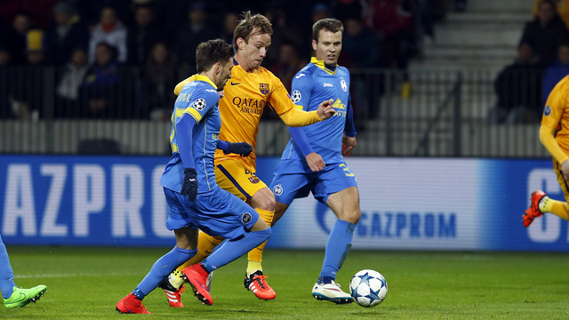 El primer doblete de Rakitic con el FC Barcelona