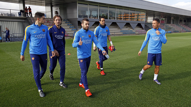 Sesión de recuperación para empezar a preparar la visita a Getafe