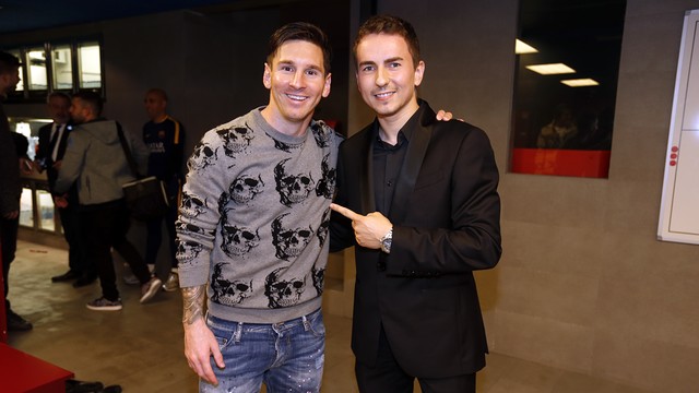Jorge Lorenzo, en el Camp Nou: «Tenemos que estar muy orgullosos de este Barça» Jorge Lorenzo, en el Camp Nou: «Tenemos que estar muy orgullosos de este Barça»