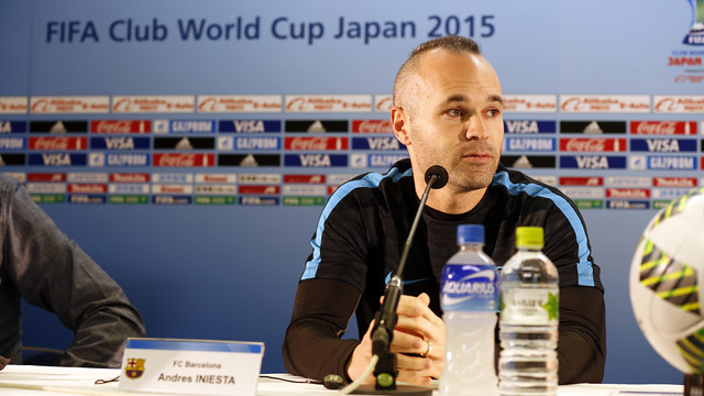 Andrés Iniesta: «La final contra River Plate está al 50%»