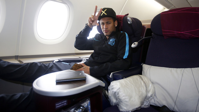 El campeón del mundo ya ha llegado a Barcelona