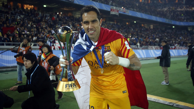 Claudio Bravo, seis títulos el 2015