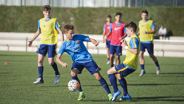 Los juveniles vuelven a entrenar después de unos días de descanso
