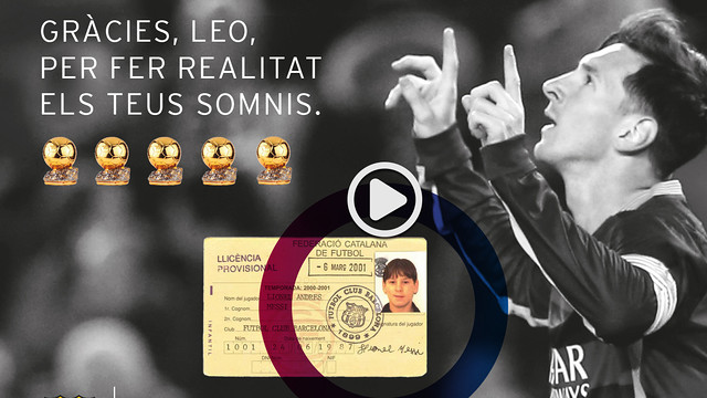 El quinto Balón de Oro de Messi: Creemos en los sueños