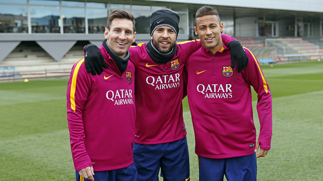 Última sesión del FC Barcelona antes del tercer derbi