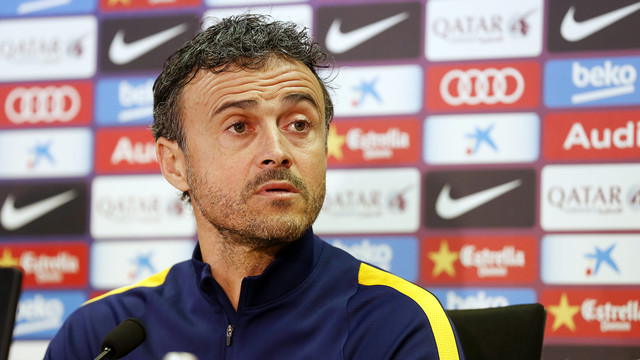 Luis Enrique: «Será el derbi más atractivo de los tres»