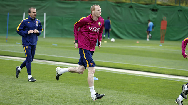 Jérémy Mathieu será baja para el partido contra el Athletic Club