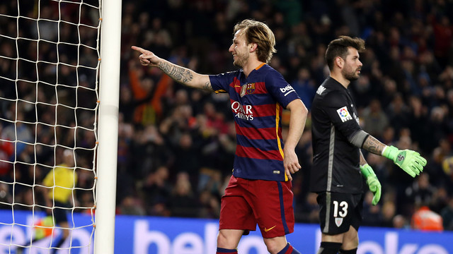 Duodécimo gol de Ivan Rakitic en su 50º partido de Liga con el FC Barcelona