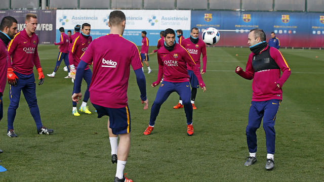 Ultiman los preparativos antes de los cuartos de Copa contra el Athletic Club