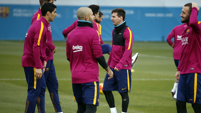 Primer entrenamiento de la semana para preparar la vuelta de la Copa