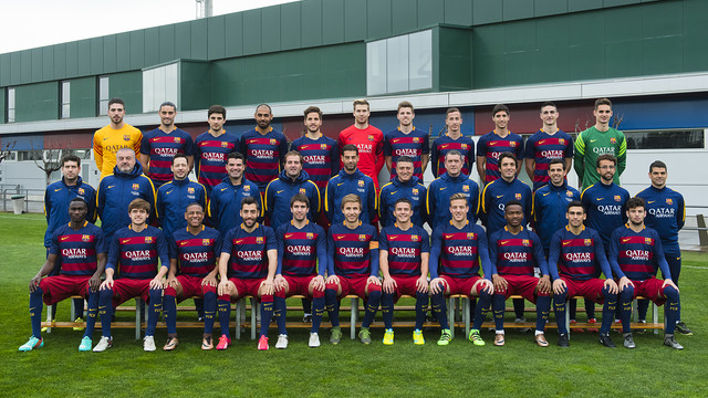 El Barça B se hace la foto oficial de equipo
