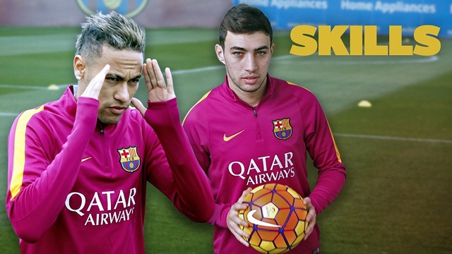 Neymar Jr y Munir, 56 toques sin que la pelota caiga al suelo