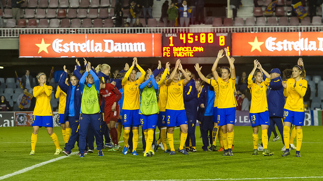 Contra el Athletic Club, en el Miniestadi, el día 28
