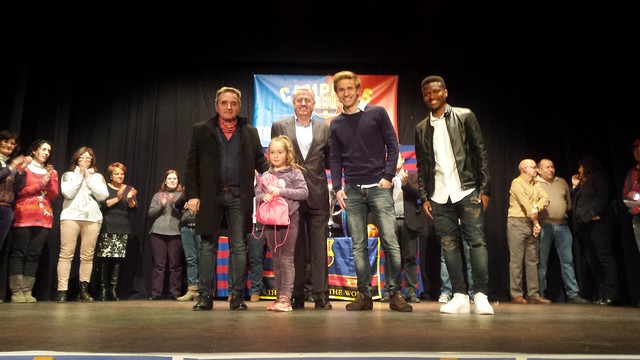 Samper y Kaptoum entregan unos premios a la PB Palau Solità i Plegamans