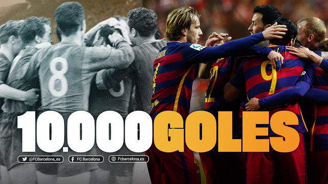 El Barça llega a los 10.000 goles en partidos oficiales