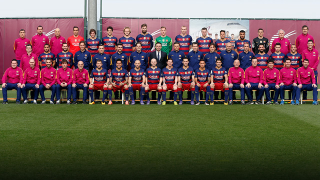 El FC Barcelona se hace la fotografía oficial