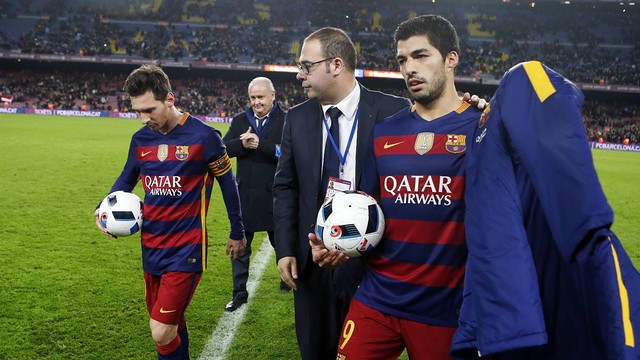 El póquer de Luis Suárez y el hat-trick de Messi, un hecho único en el Camp Nou