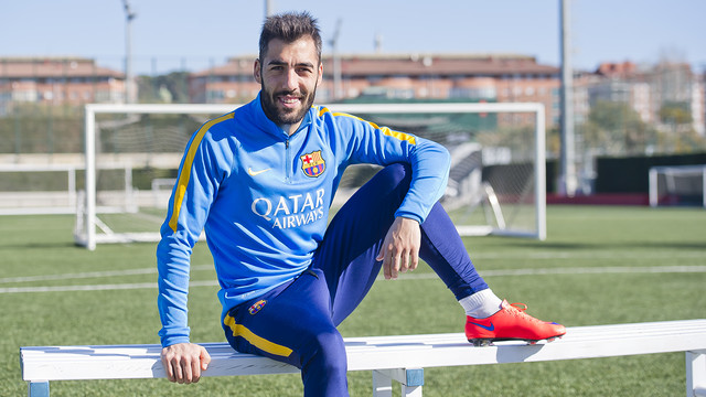 Perea: “Será un partido extraño para mí, pero hay que hacer las cosas bien y presionar porque el Olot juega muy bien”