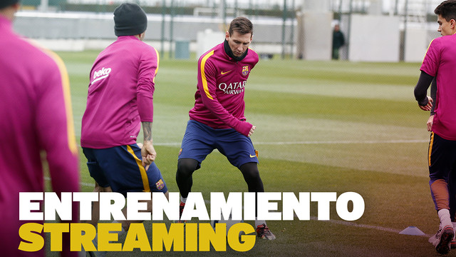 EN DIRECTO – Entrenamiento del FC Barcelona previo al partido contra el Eibar