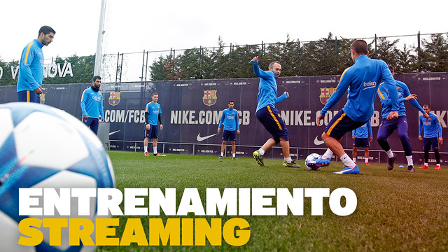 EN DIRECTO – Entrenamiento del FC Barcelona previo al partido de Liga de Campeones contra el Arsenal