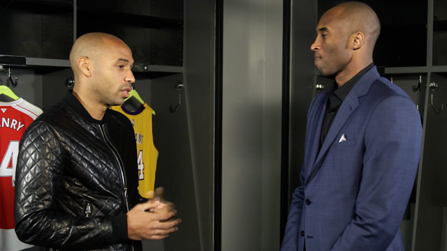 Henry y Kobe Bryant, rendidos al Barça