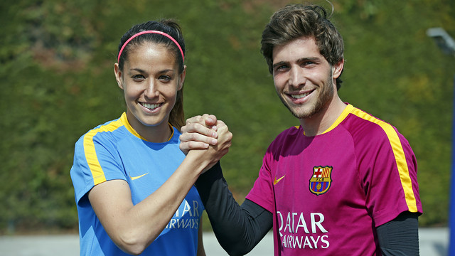 Sergi Roberto y Olga García, los ’20’ se alían: «El miércoles todos en el Mini»