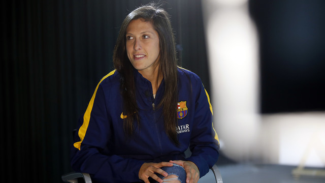 Shirley Cruz y Jenni Hermoso, cara a cara antes del Barça-PSG