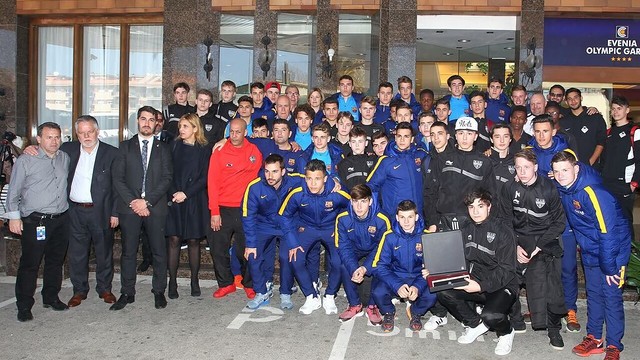 Detalle de solidaridad del Barça en el Torneo MIC