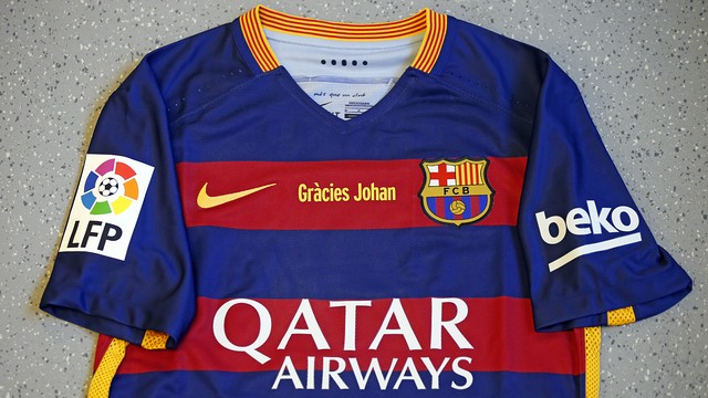 Así será la camiseta que lucirá el Barça para homenajear a Cruyff